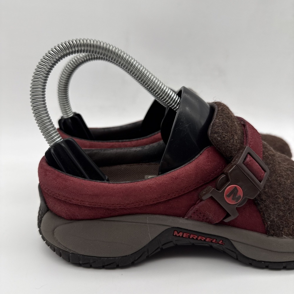 Merrell Encore Groove Mule Clog Shoes Size 6 Womens Earth Burgundy Brown Slip On - Picture 12 of 15